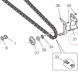 Chain pinion cover 4601F142A