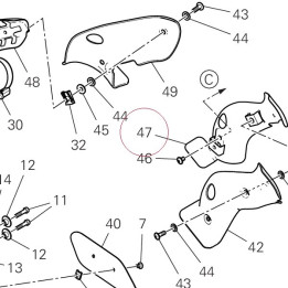 Heat guard right 4601F301B