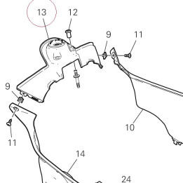 Cover, ignition switch 4601G222A