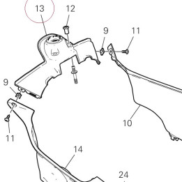 Cover, ignition switch 4601G224A