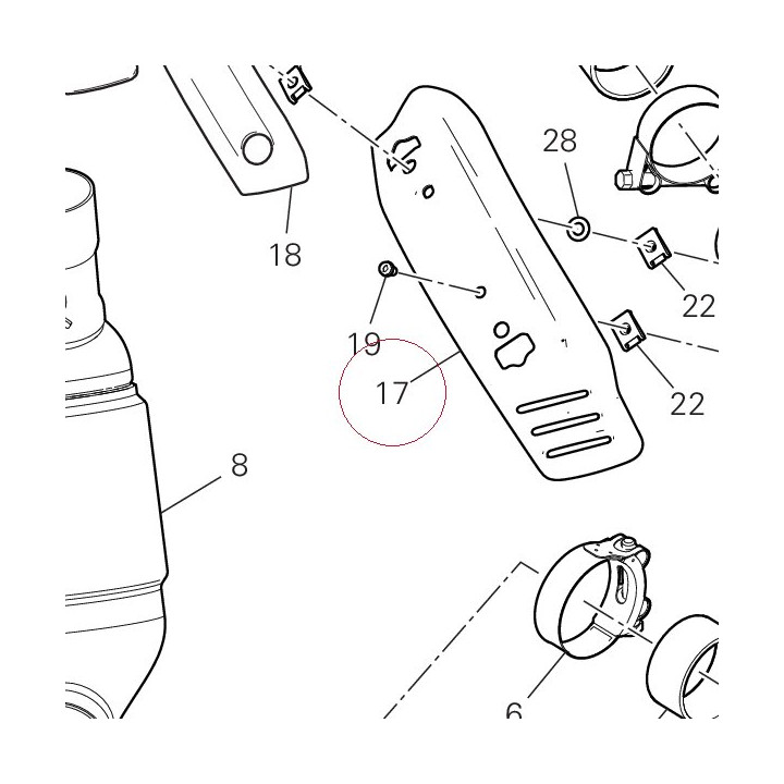 Heat guard bottom 4601G991BA