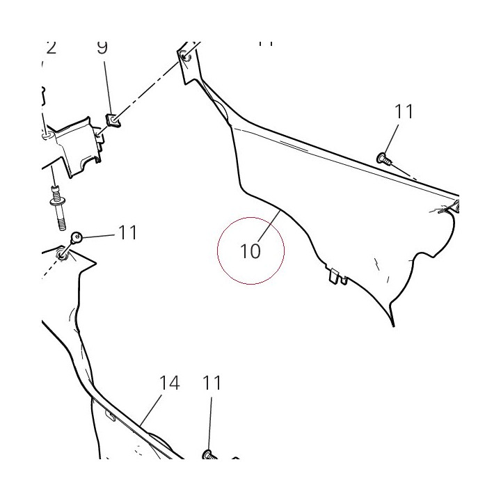 Cover, body cowl left 4601H541BA