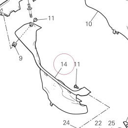 Cover, body cowl right 4601H551CA