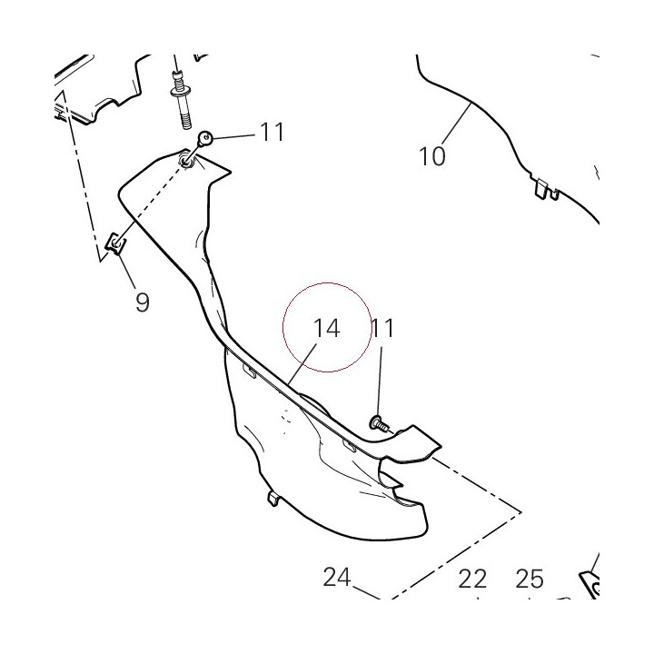 Cover, body cowl right 4601H551CA