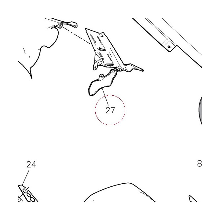 Left windshield 4601I141BA