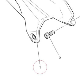 Heel guard front right 4601I282A