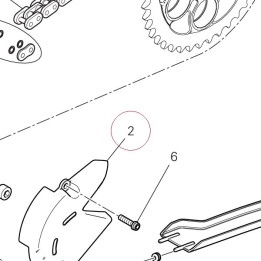 Chain pinion cover 4601I292AA