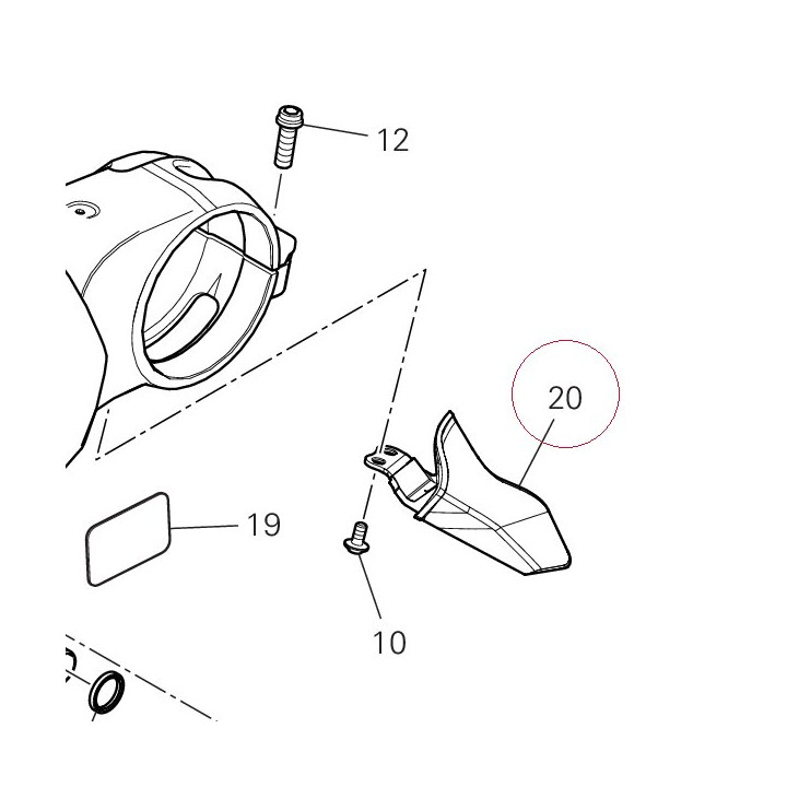Chain guard fin 4601I821A
