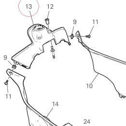 Cover, ignition switch 4601L221A