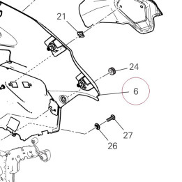 Left cover 4601N492BA