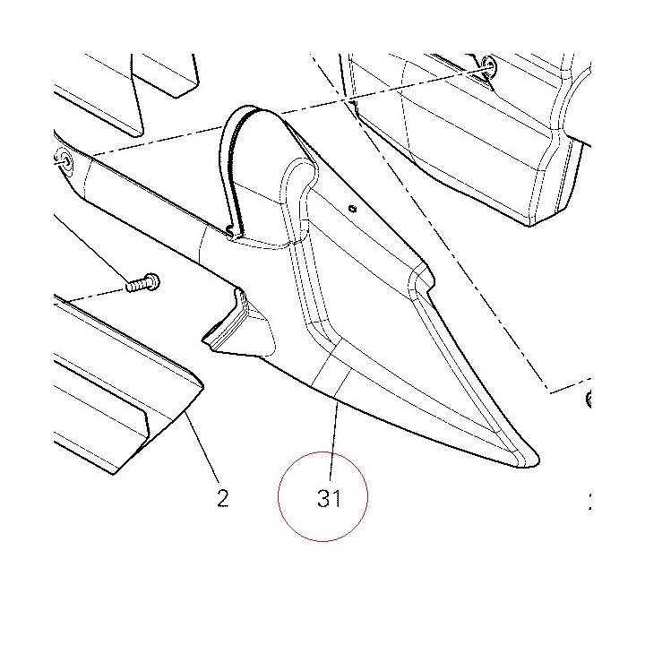 Cover, exhaust 46023962C