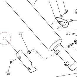 Heat guard rear 46110011AA