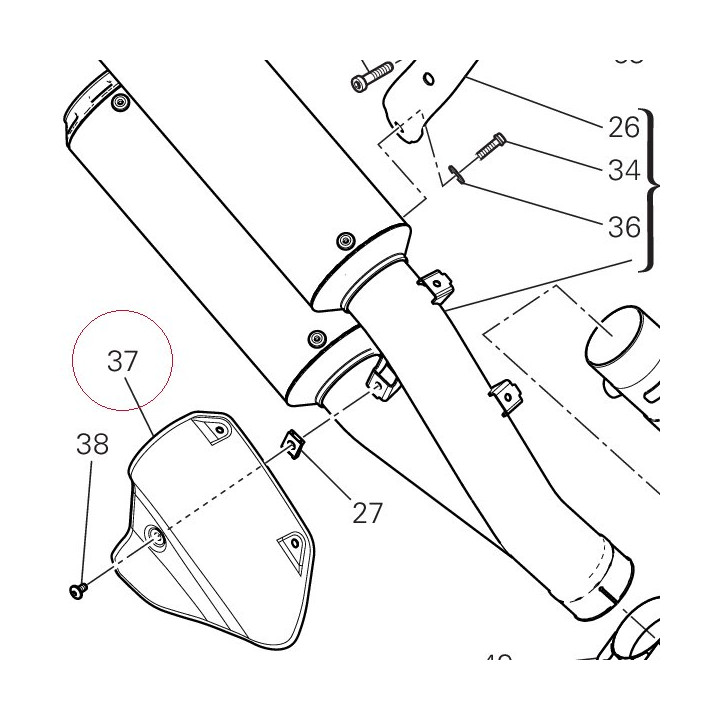 Heat guard 46110331B