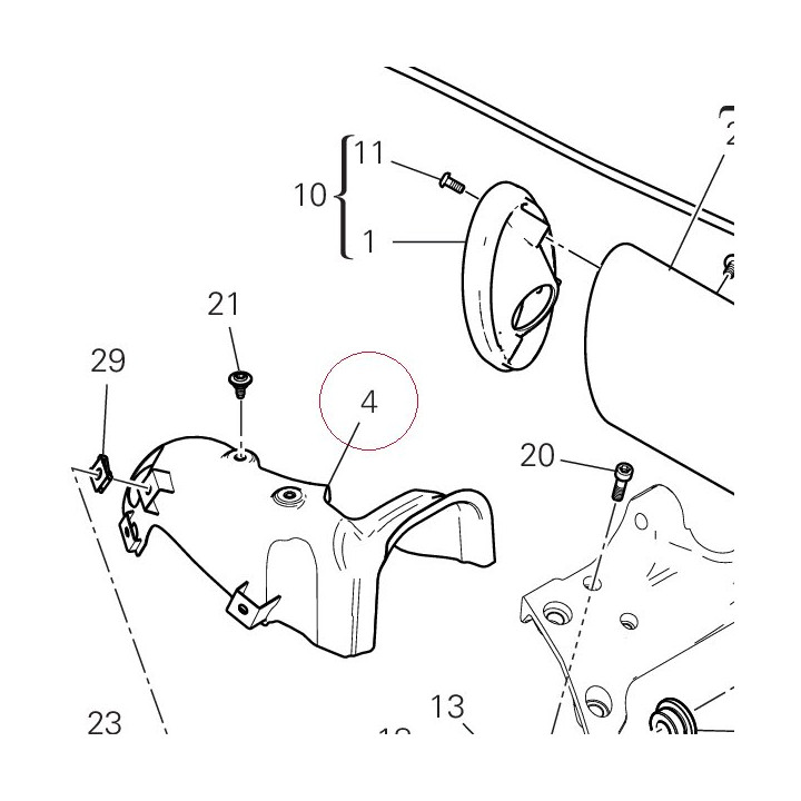 Heat guard vertical 46110402A