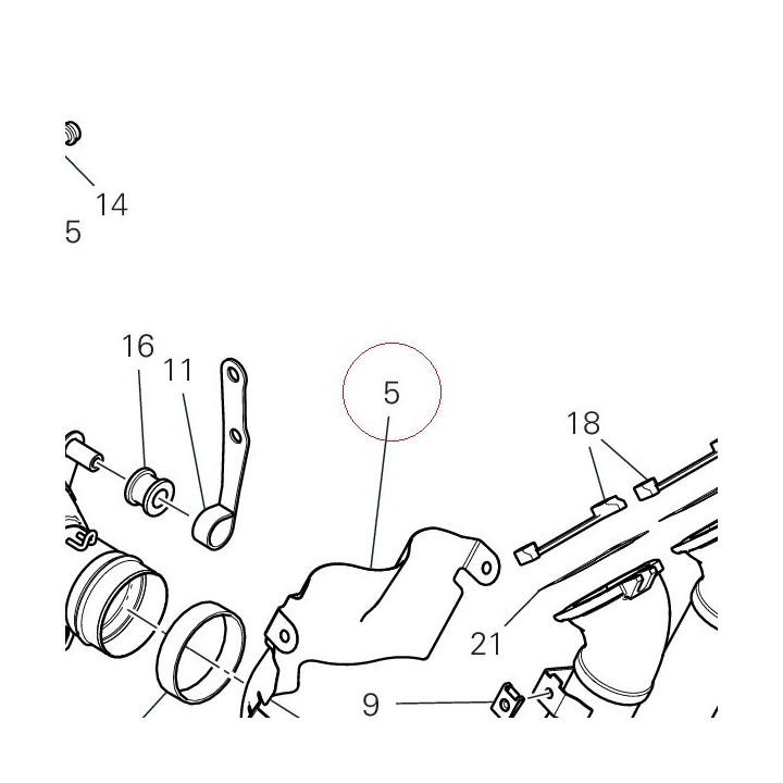 Heat guard 46110563A