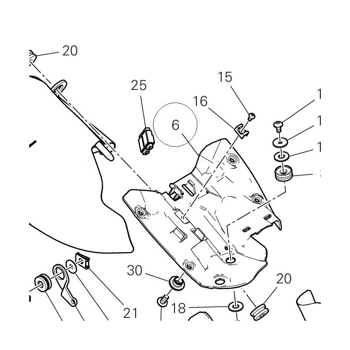 Heat guard 46111562AA
