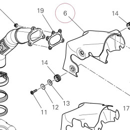 Heat guard right 46112141A