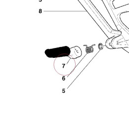 Right footrest 46410171A
