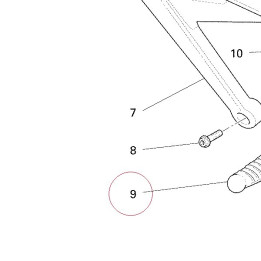 Footrest, front right 46410351A