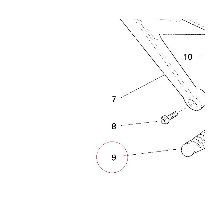 Footrest, front right 46410351A
