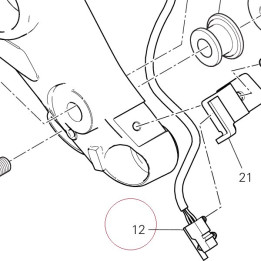 Footrest, front right 46410451A