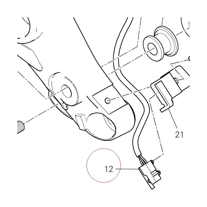 Footrest, front right 46410451A