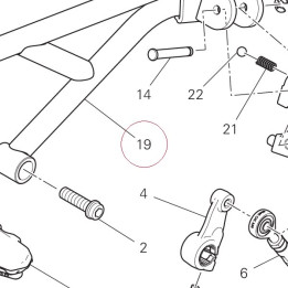 Rear left plate 46510741BA