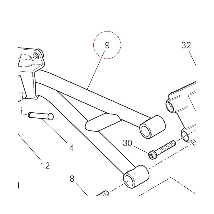 Rear right plate 46510752BA