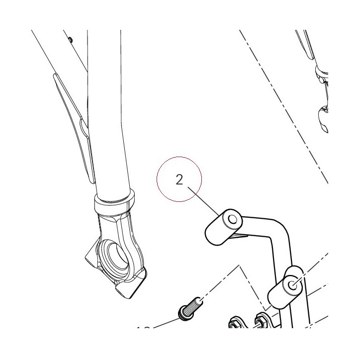 Rear left foot-rest 46511011AA