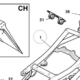 Rear frame 47010321A