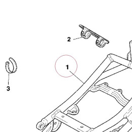 Rear frame 47010321AB