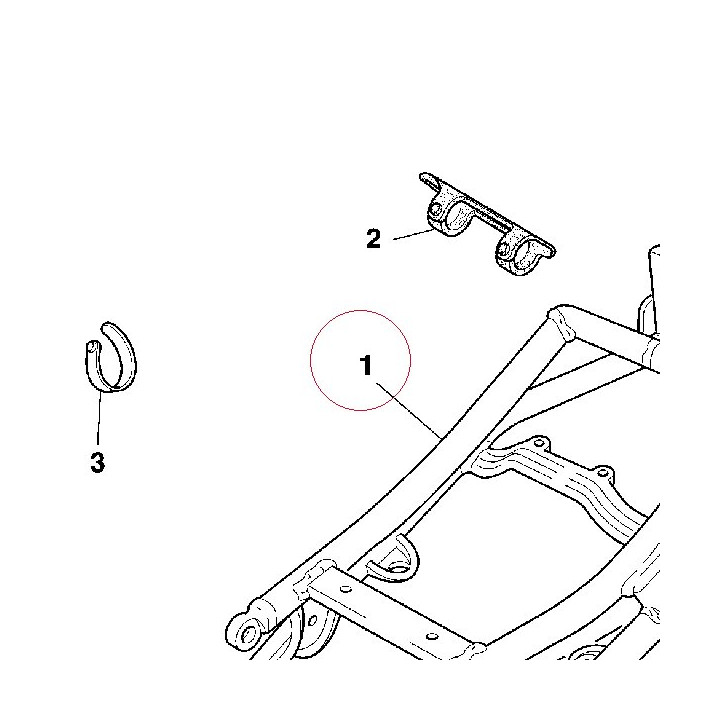 Rear frame 47010321AB