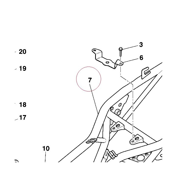 Frame black 47011841AB