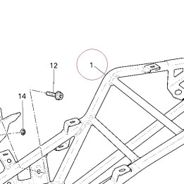 Rear frame complete 47011902AG
