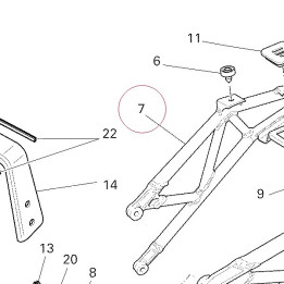 Rear frame complete 47011951C