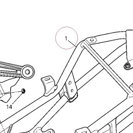 Rear frame complete 47011981AA