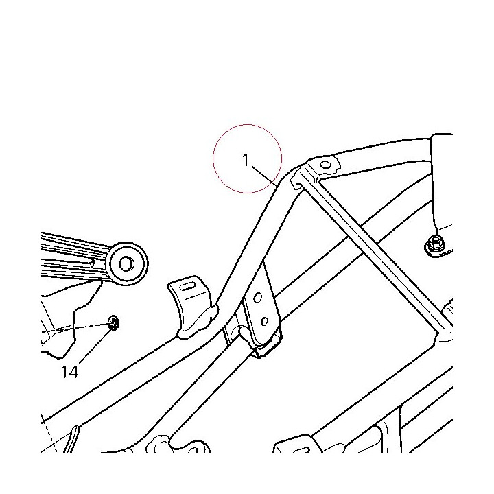 Rear frame complete 47011981AA