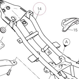 Rear frame complete 47013021AA