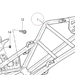 Rear frame 47017021A