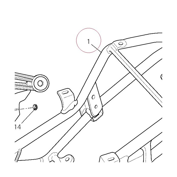 Rear frame complete 47017031AA