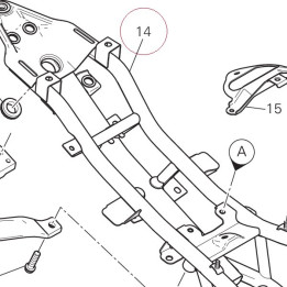 Rear frame complete 47017262AA