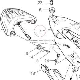 Rear frame complete 47017902BA