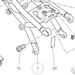 Rear frame complete 47017981BA
