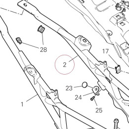 Rear frame complete 47018271BA