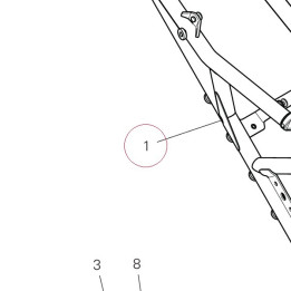 Rear frame 47019174AB