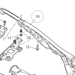 Rear frame left 47110122C