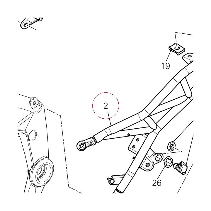 Rear frame left 47110141CA