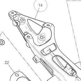 Rear frame complete 47110253BA