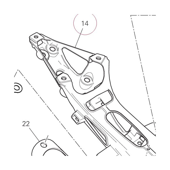 Rear frame complete 47110253BA