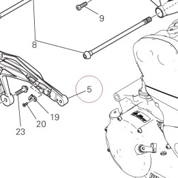 Rear frame left 47110351BA